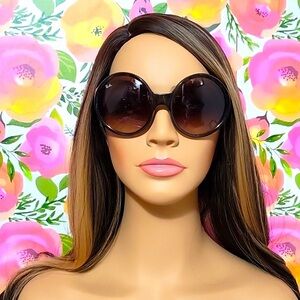 Ray-Ban Women's Round Brown Sunglasses